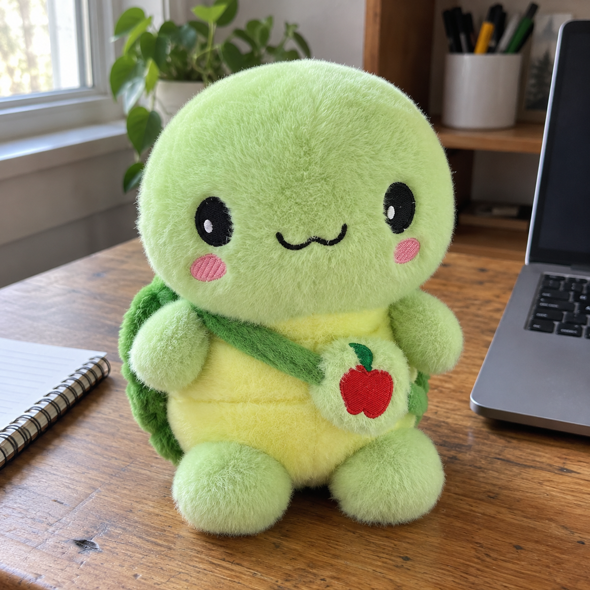 Apple turtle · 25cm in a lived-in room