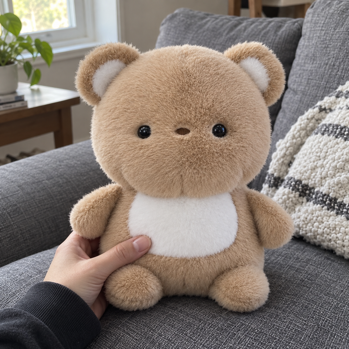 Brown bear · 25cm in a lived-in room
