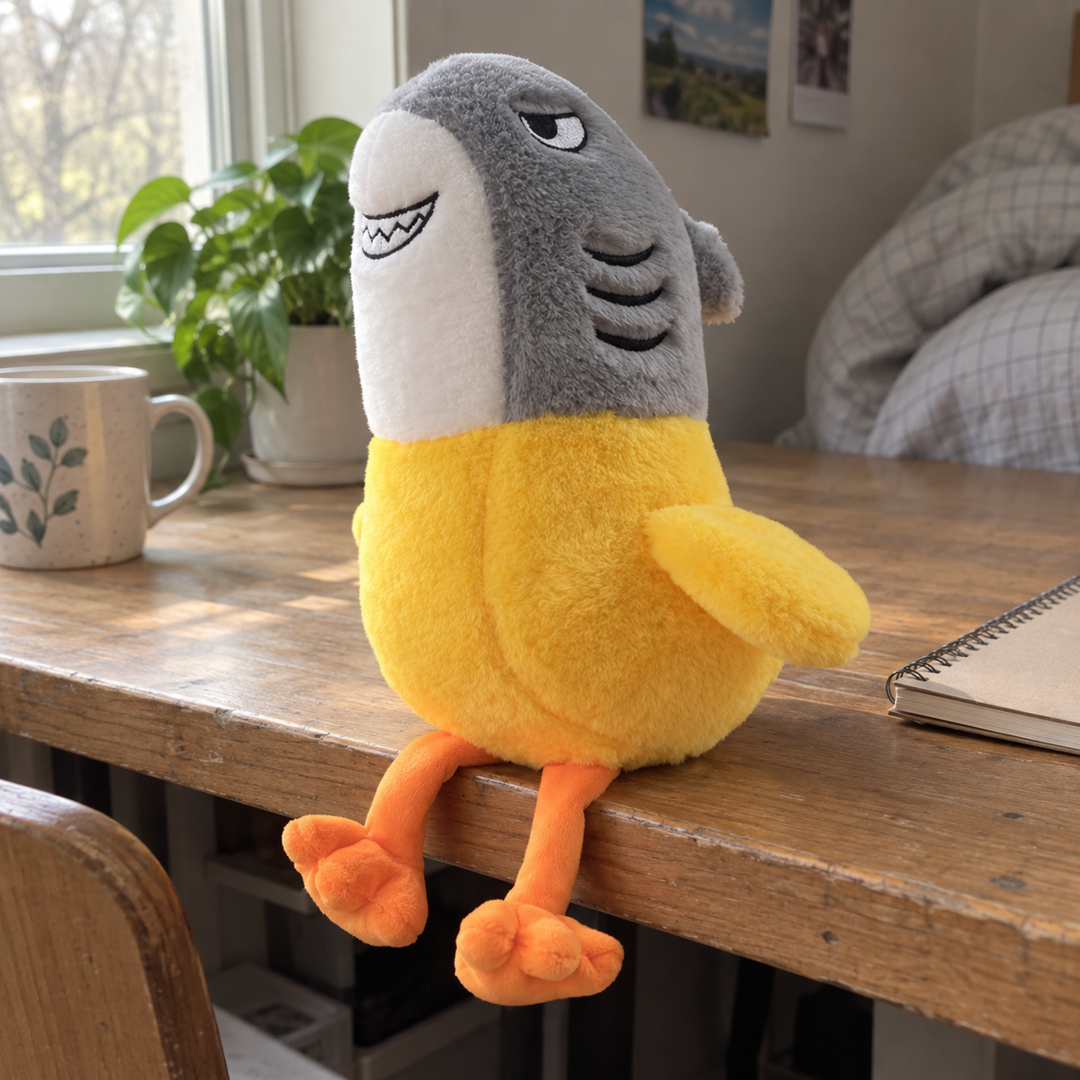 Shark chicken · 25cm in a lived-in room