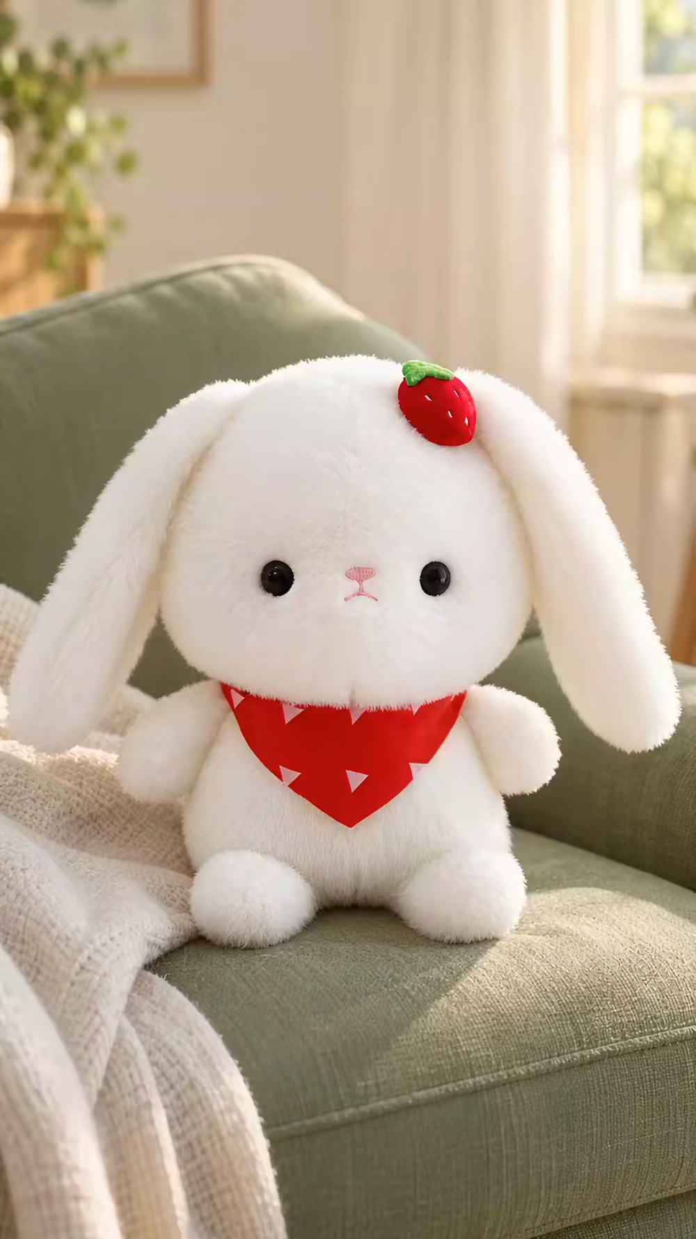 Strawberry scarf rabbit